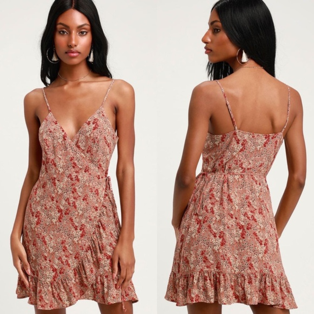 Free People Floral Wrap Dress